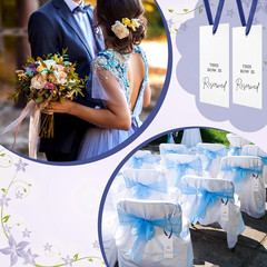 12 Pack Paper Reserved Chair Signs Hanging Wedding Reserved Seating Signs Bulk f