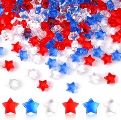 Patriotic Star Acrylic Crystals Gems Table Scatter Vase Filler 300pcs