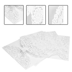 10Pcs/Set European Style Carved Personalized Business Wedding Invitation Ca