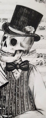 💘Eaton Fine Dining 4 WEDDING/VALENTINES SKELETON Dinner PLATES Skull Porcelain