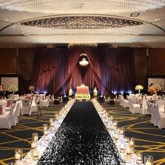 Sequin Glitter Wedding Aisle Runner Ceremony Carpet