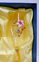 BRaT BREW TO A TEA 2 TOASTING WEDDING GOBLET NIB