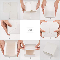 6X6X4» White Gift Boxes 50 Pc,Bridesmaid Proposal Box, Recycled Paper Small Gif