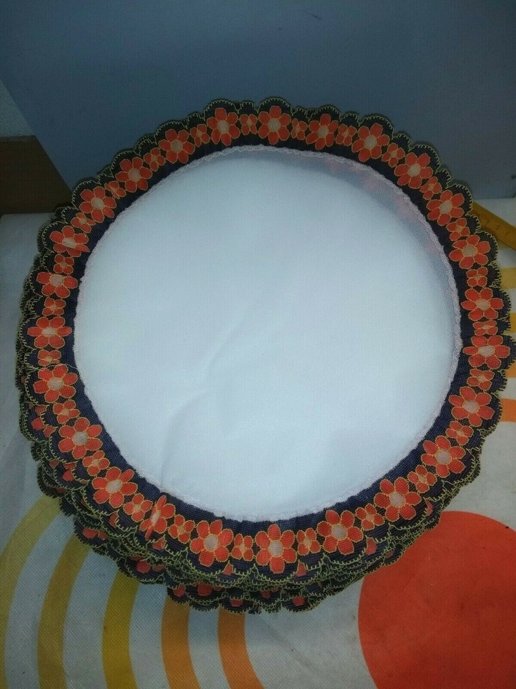 Nr. 183 Val Lace Doilies For Wedding Favors With Side Floral – Diameter 11 3/8in