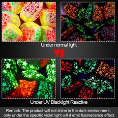 Chivao 50 Pieces Neon Glow Balloons 12 inches, Yellow,orange,green,purple