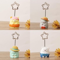 4Pcs,Cute Table Number Holders,Memo Clips Holder,Place Card Multi Color