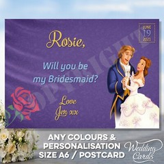 Beauty and the Beast Belle Wedding Invitations Disney Birthday Baby Invites Card