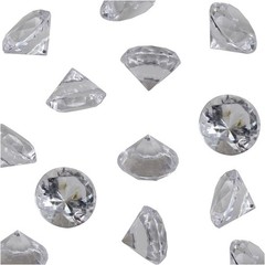 Clear Acrylic Diamond Vase Fillers 0.75 Pound – 180 pcs 3/4 Inch Wedding Part…