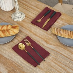 Rustic Natural Washable Cotton Linen Napkin Set, Soft Comfortable and Reusabl…
