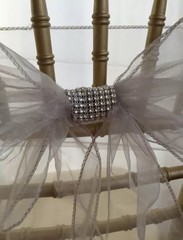 Lot Of 15 Rhinestone Clip Diamond Bouquet Napkin Sash Chair Wedding Party Decor