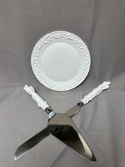Hallmark Keepsake Wedding 3-piece Serving Set Cake Knife, Server, Dessert Plate