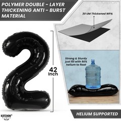 Black 2026 Balloons 42 Inch, Giant – Graduation Large, 42