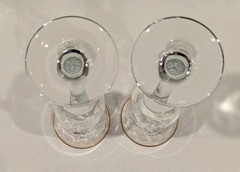 Champagne Flutes Toasting Glasses Wedding Anniversary Gold Trim, 8.25″ Tall