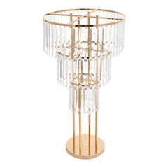 3-Tier Clear Gold Wedding Flower Stand Acrylic Iron Floor/Tabletop
