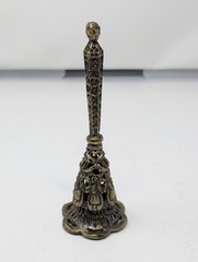 Vintage Brass Tussie Mussie Posy Holder – Ornate Filigree Victorian Revival 6.25