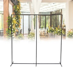 90.55*23.62*90.55in Free Standing Wedding Backdrop Stand Iron Rectangular Stand