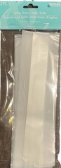 Wedding Decorations White Tulle Ribbon Bows For Pews, Tables, Chairs, Lot Of 10