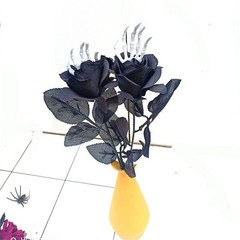 Halloween Rose Flower with Hand Bone DIY Flower Arrangement Home Decorations