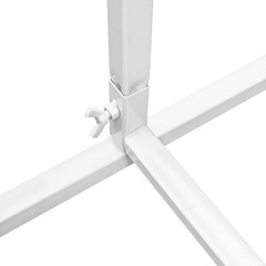 3pcs Rectangular Metal Backdrop Stand Weddings Balloon Frame Stand Decor White