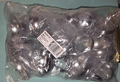 24 Pieces Silver Ring Clip Table Number Menu Place Card Holders 2.5″x2.33″ Ring
