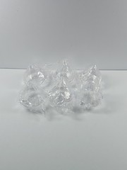 6 Pack Clear Favor Boxes, Diamond Shape Candy Boxes, 3 x 3 Inch Clear