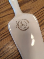 Vintage Decorative Porcelain Cake Server Cutter Holiday Wedding Birthday Etc.