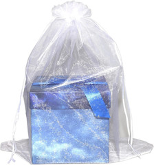 12X16 Inches Drawstring Organza Bags Sheer Large Pouches Wedding Favor Party Chr