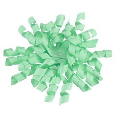 6 Pcs 4 Inch Grosgrain Curly Bows for Gift Wrapping Self-Adhesive Light Green
