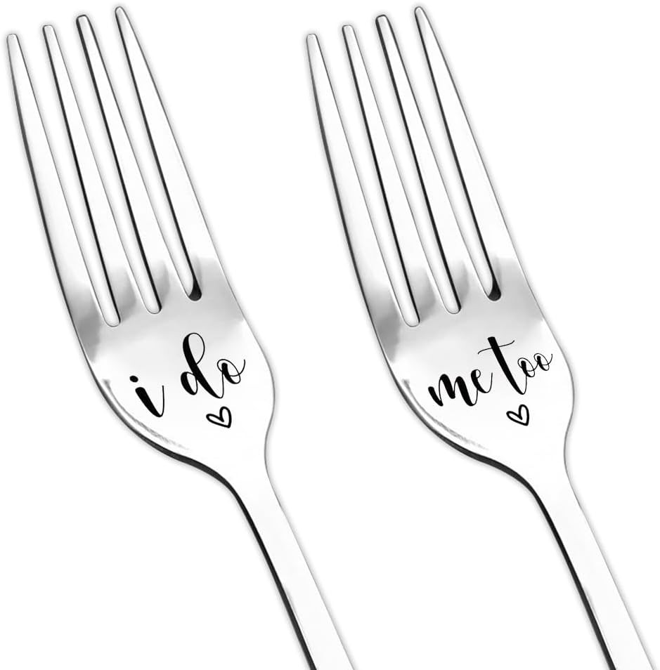 Bride and Groom Fork Gifts for Bridal Shower Gifts for Daughter Bride to Be Uniq