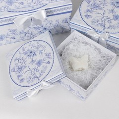 BLUE 4 Nesting Gift Boxes with Lids Party Supplies Wedding Decorations