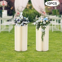 10Pcs Wedding Table Centerpieces Cardboard Vases 23.6inch Tall Flower Vase Stand