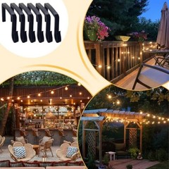 Outdoor String Light Hanger Hook Clip Bracket Mount Fastener for Garden Use