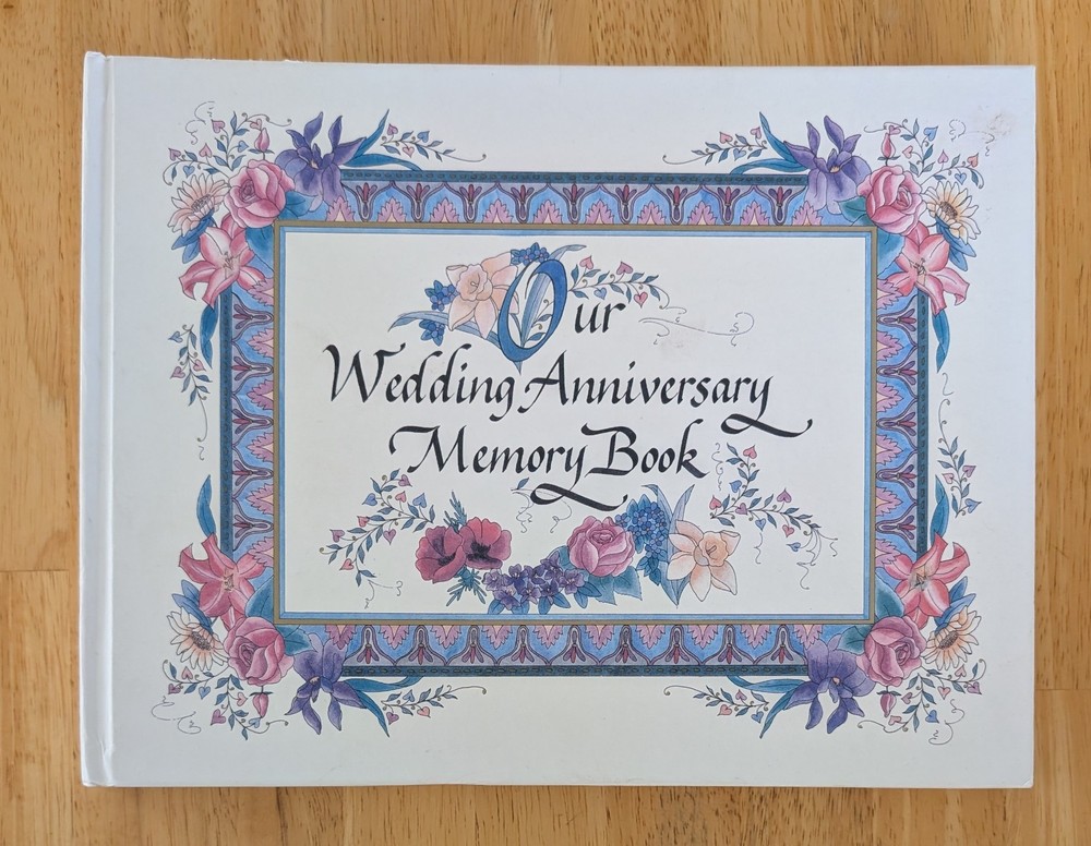 Our Wedding Anniversary Memory Book by Talus Corp 1997 FLAWS