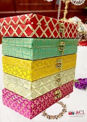Wedding Gift Money Envelop Shagun Box, Gift Box Assorted Color Pack of 5