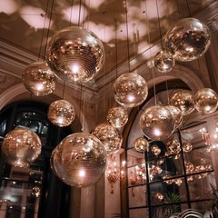 Yescom 12″ Large Disco Ball Mirror Big Hanging Glass for Party Events Wedding