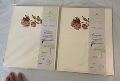New Laura Ashley Gartner studios 2/50 Count Print Your Programs 8.5 X 11 Read