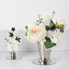 2″ tall Silver Small Mint Julep Cup Vase Light Gray Centerpieces Tableware