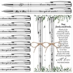 Humyoun 50 Sets Wedding Favors for Guests Includes 50 Black Ink Retractable