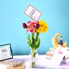 30 Pcs Metal Wire Floral Picks Wire Place Card Holder Table Name Number Clips