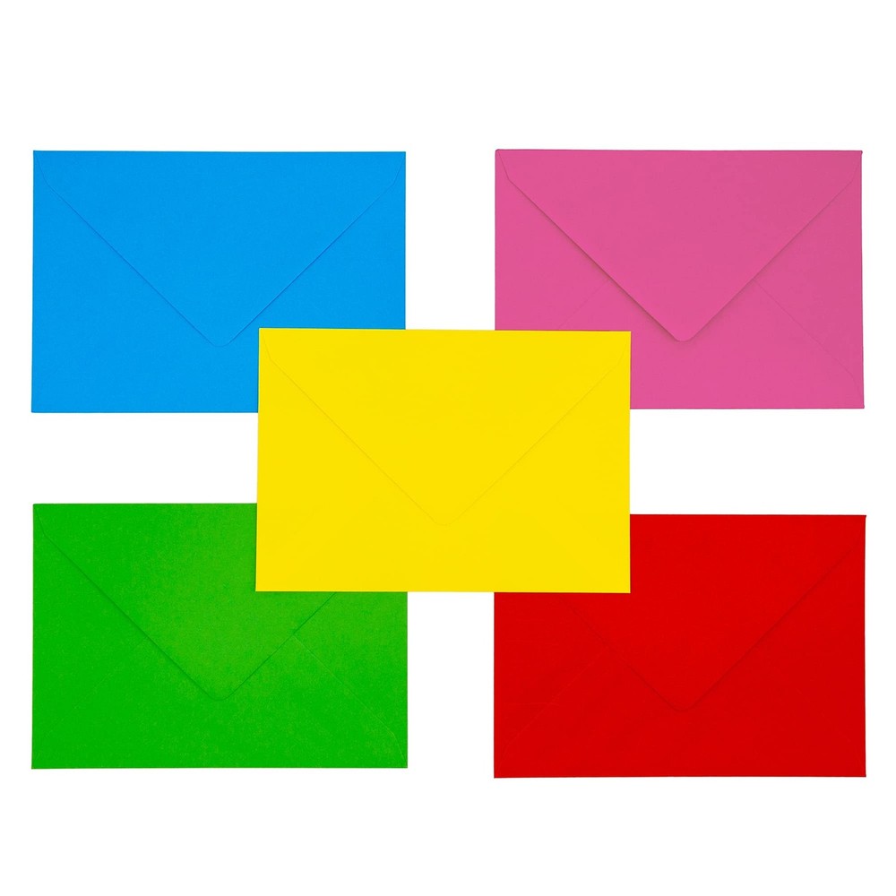 Pukka Pad, Carpe Diem Gummed Envelopes for Greeting Cards and A7, Bright