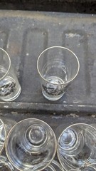 Vintage 25th Wedding Silver Anniversary Glasses Cups Drinkware Party