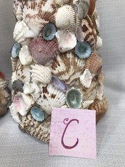 SEASHELL Topiary Tree Starfish Beach Centerpiece Shore Ocean Wedding Shell 15″