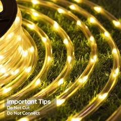 100FT 720 LED Rope Lights Outdoor Waterproof with Remote, 8 Modes and 4 Brigh…