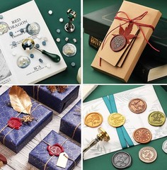 Fancy Letter J Wax Seal Stamp Set, European Style Kit Gift Box, Vintage Perso…