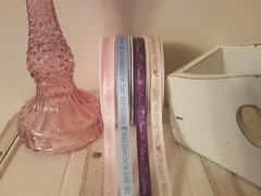 50 metres of 10mm wide PERSONALISED PRINTED SATIN RIBBON – business gift wrap