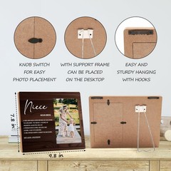 Niece Gifts Picture Frame, Aunt and Niece Gift Photo Frame, Uncle and Niece P…