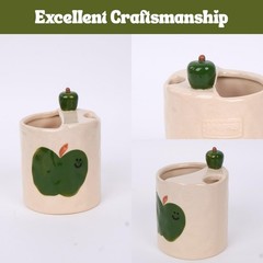 Coffee Mug Espresso Cup 10oz 3D Apple Ceramic Coffee Mugs Porcelain Coffee Cu…