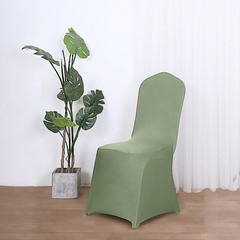 6 Eucalyptus Green SPANDEX CHAIR COVERS for Wedding Banquet Party Reception