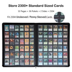 Grin Owl 36Pocket Ringless Trading Card 2304 Cards Sideloading Black Pages
