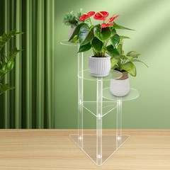 Corner Plant Stand Indoor 3 Tier Tall Acrylic Plant Stand Holder Plant Shelf